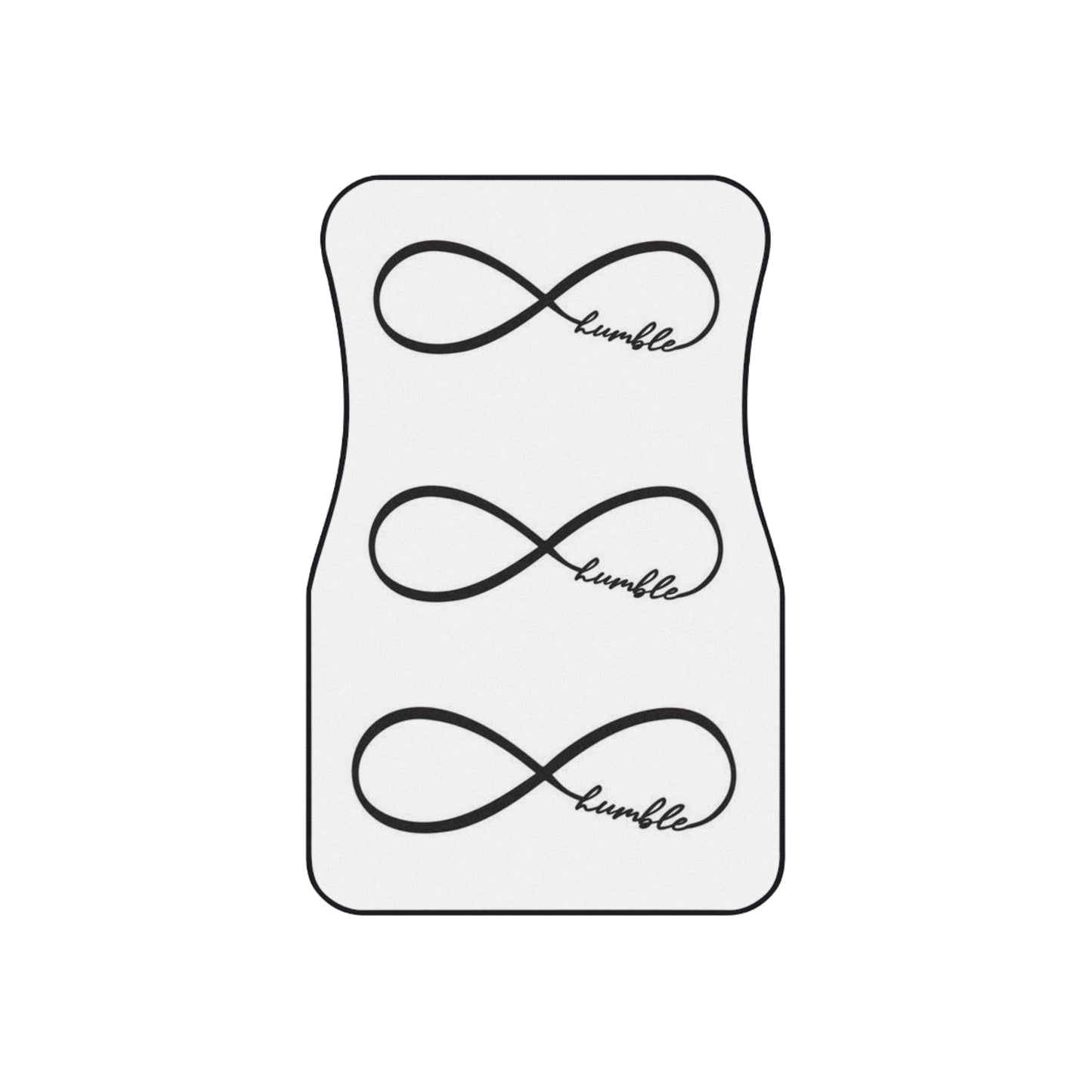 Stylish Infinity Symbol Front Car Mats - Humble Design