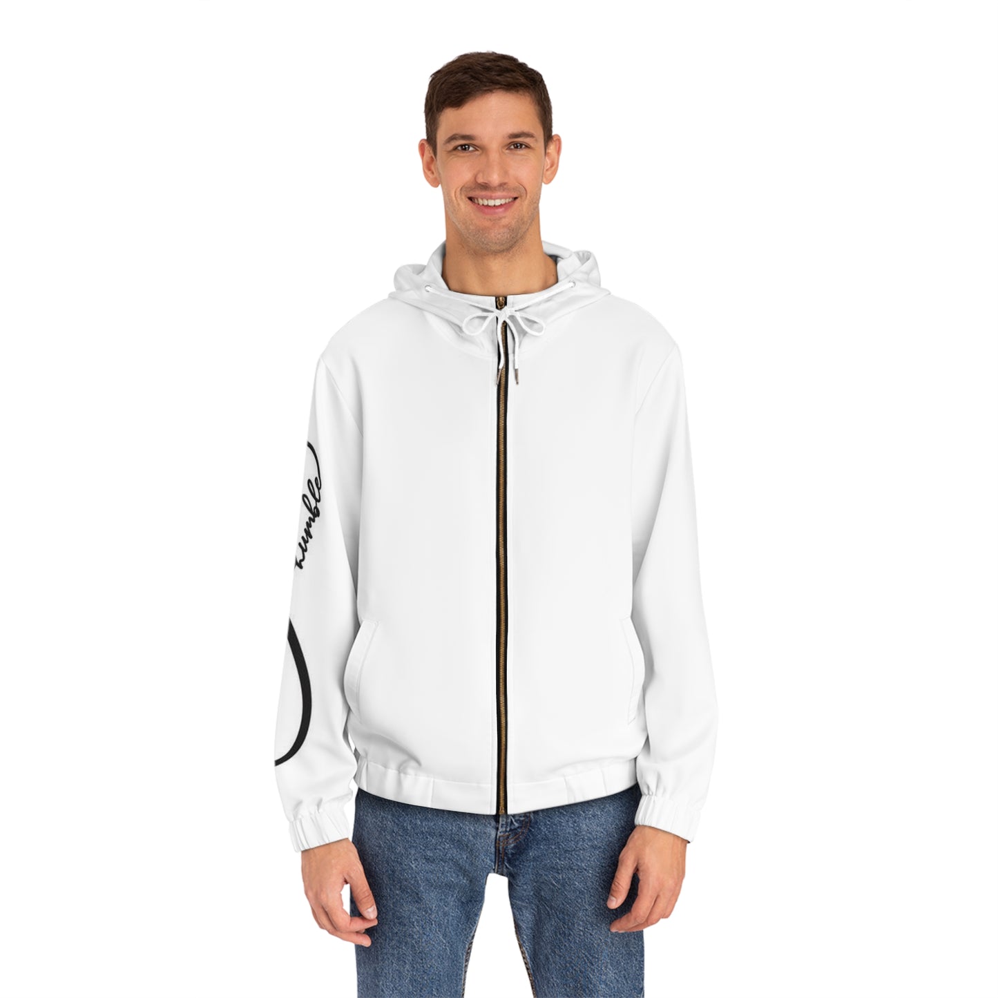 Men's Full-Zip Hoodie with Minimalist Design - Stylish & Comfortable Layering