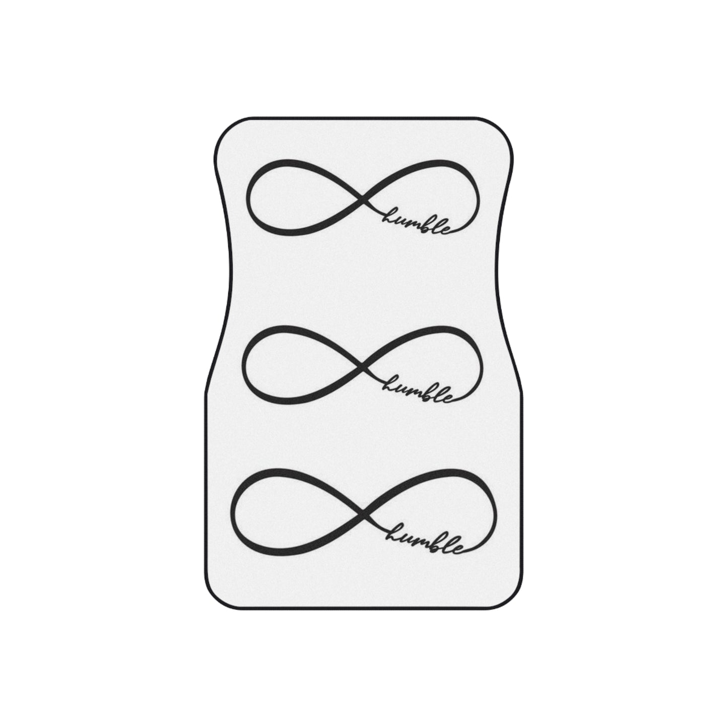 Stylish Infinity Symbol Front Car Mats - Humble Design