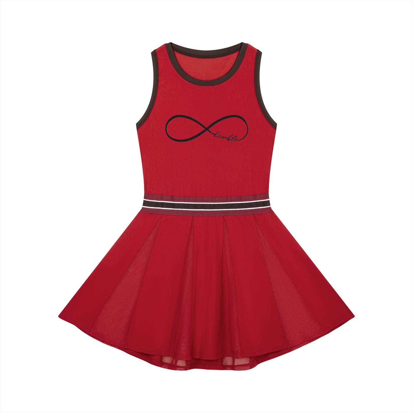 Women's Color Block A-Line Sleeveless Dress